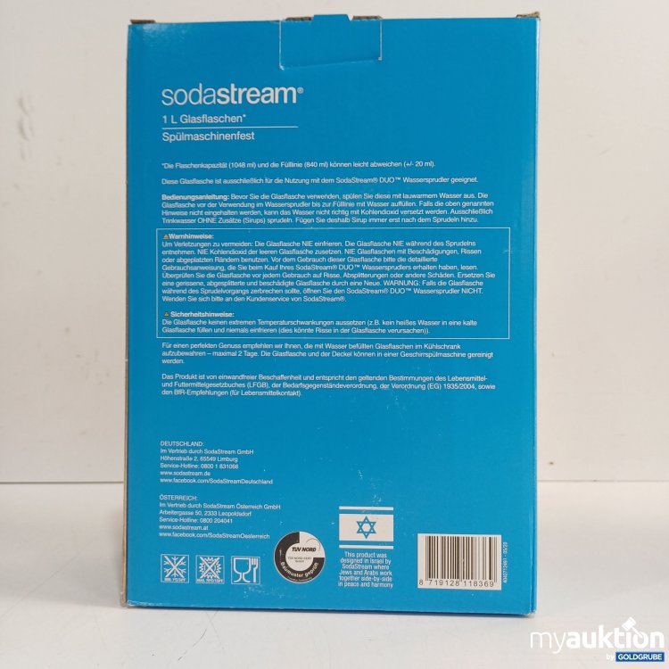 Artikel Nr. 982469 Artikel Nr. 982469: Sodastream Glasflasche 2x1L