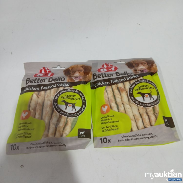 Artikel Nr. 808470: 8in1 Better Bello chicken Twisted Sticks je 60g