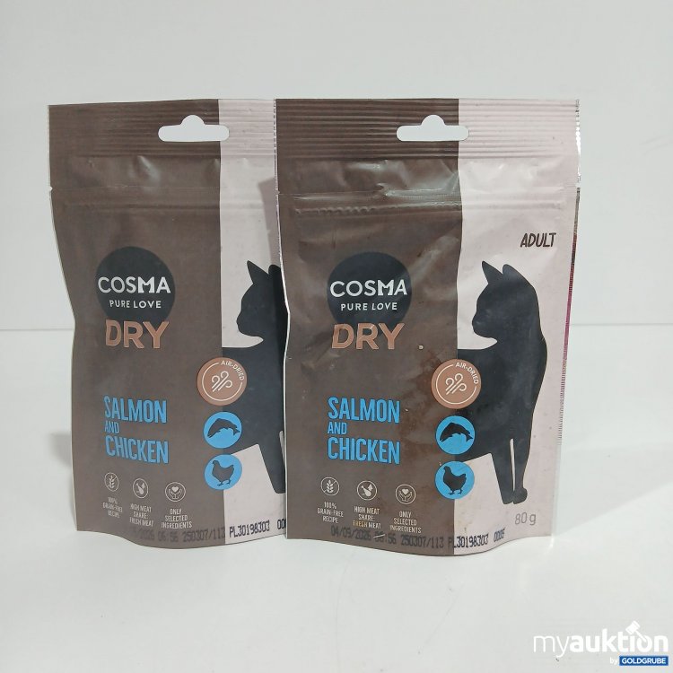 Artikel Nr. 816470: Cosma Katzen Leckerli Salmon and chicken je 80g