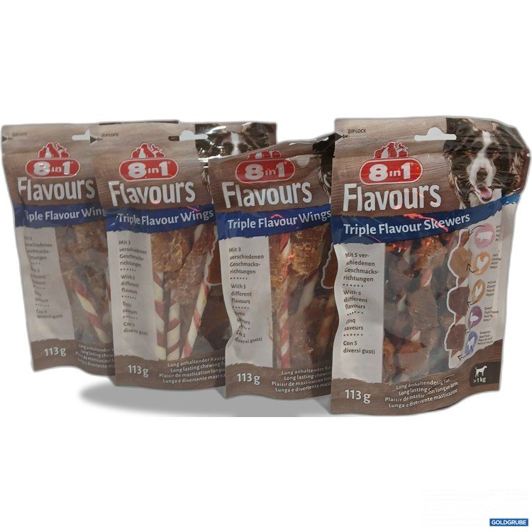 Artikel Nr. 885470: 8in1 Flavours Hunde Snack je 113g