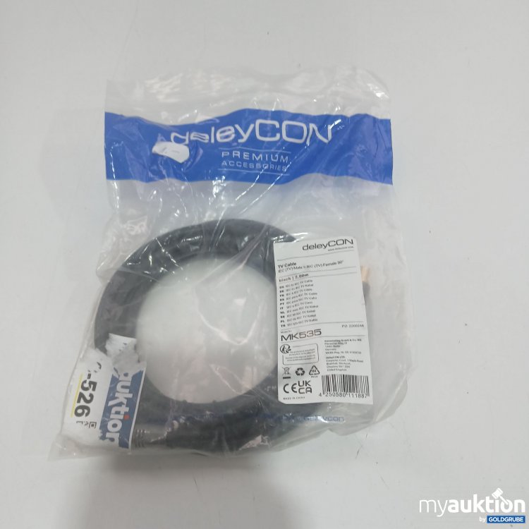 Artikel Nr. 906470 Artikel Nr. 906470: DeleyCon Premium TV Kabel Black 2m