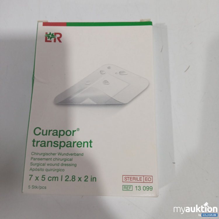 Artikel Nr. 910470 Artikel Nr. 910470: LR Curapor transparent Chirugischer Wundverband 7x5cm 5Stk