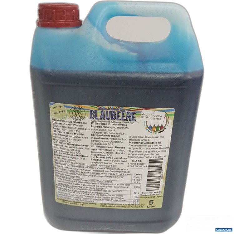 Artikel Nr. 959470: Aromasirup Blaubeere 5L 