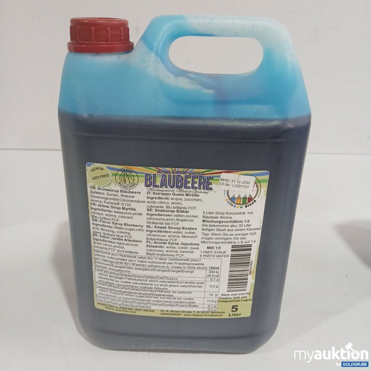 Artikel Nr. 959470: Aromasirup Blaubeere 5L 