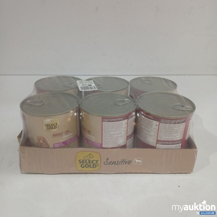 Artikel Nr. 960470: SELECT GOLD  Adult Hundefutter Pferd Süßkartoffel 6x800g