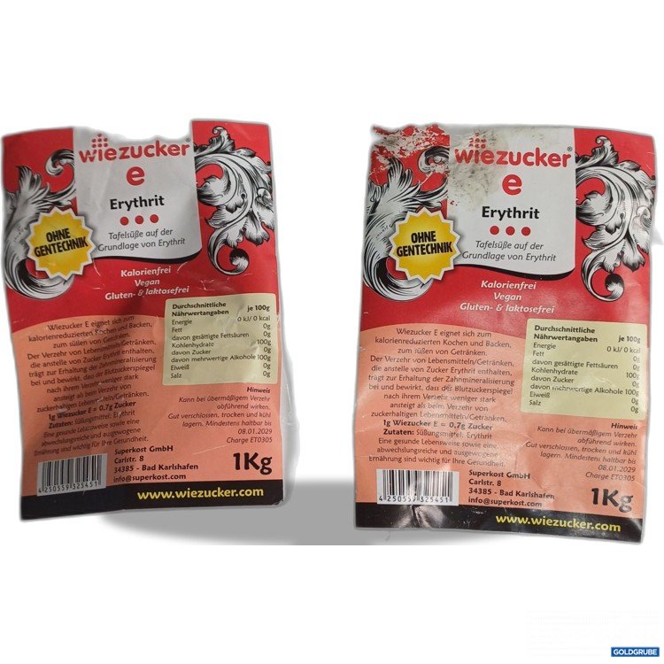 Artikel Nr. 983470: Wiezucker Erythrit Tafelsüß, 2x1kg