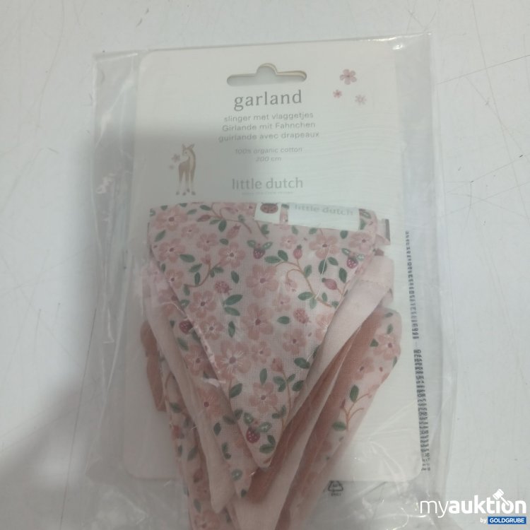 Artikel Nr. 998470: Little Dutch Girlande mir Fähnchen rosa 200cm