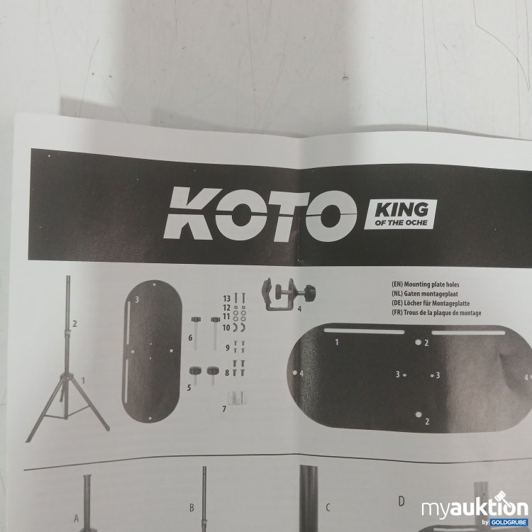 Artikel Nr. 446471: Koto Dartscheiben-Stativ mit Halterung 