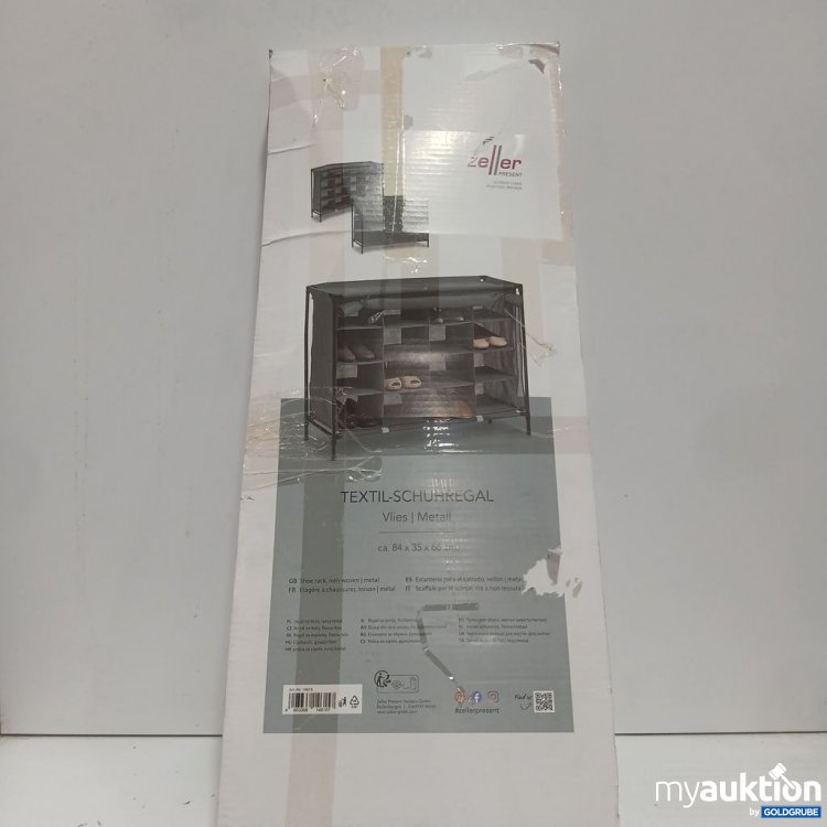 Artikel Nr. 447471: Zeller Textil-Schuhregal Vlies|Metall