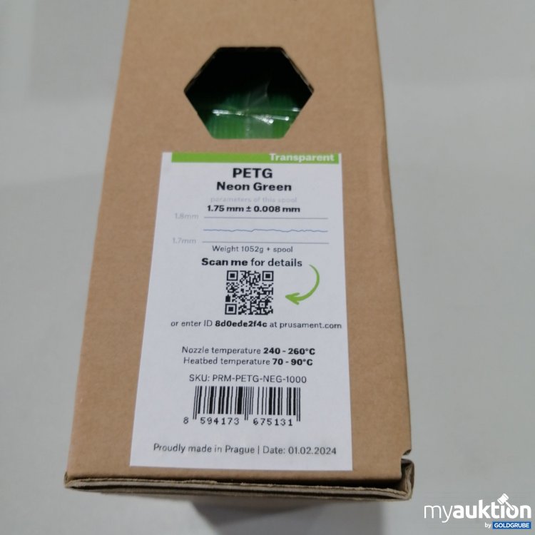 Artikel Nr. 757471 Artikel Nr. 757471: Prusament Filament 1052g Neon Green