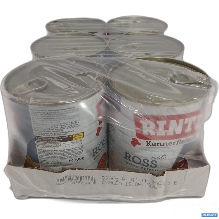 Artikel Nr. 973471: Rinti mit Ross Getreidefrei 6x800g 