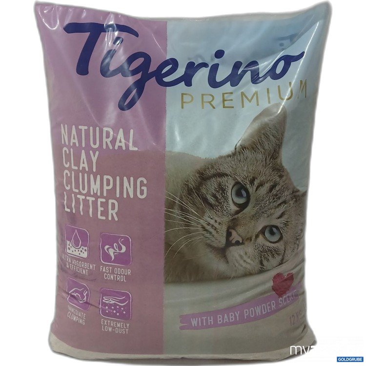 Artikel Nr. 987471: Tigerino Premium Natural Clay Clumping Litter with Babypowder Scent 12kg