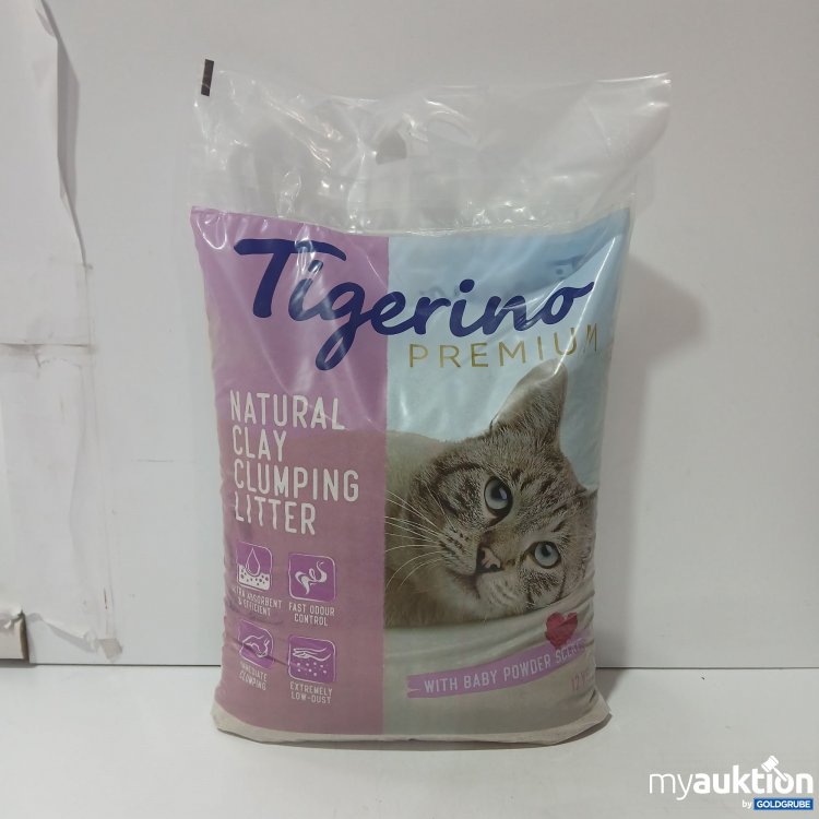 Artikel Nr. 987471: Tigerino Premium Natural Clay Clumping Litter with Babypowder Scent 12kg