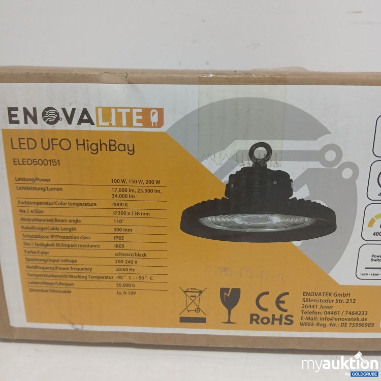 Artikel Nr. 446472: Enova Lite LED UFO HighBay Leuchte ELED500151 