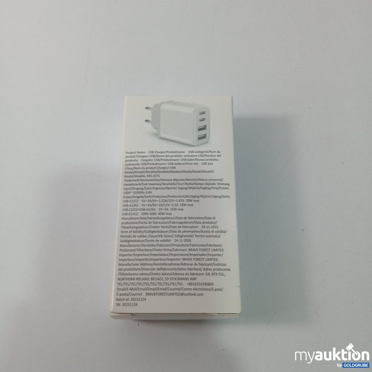 Artikel Nr. 826472 Artikel Nr. 826472: USB Charger