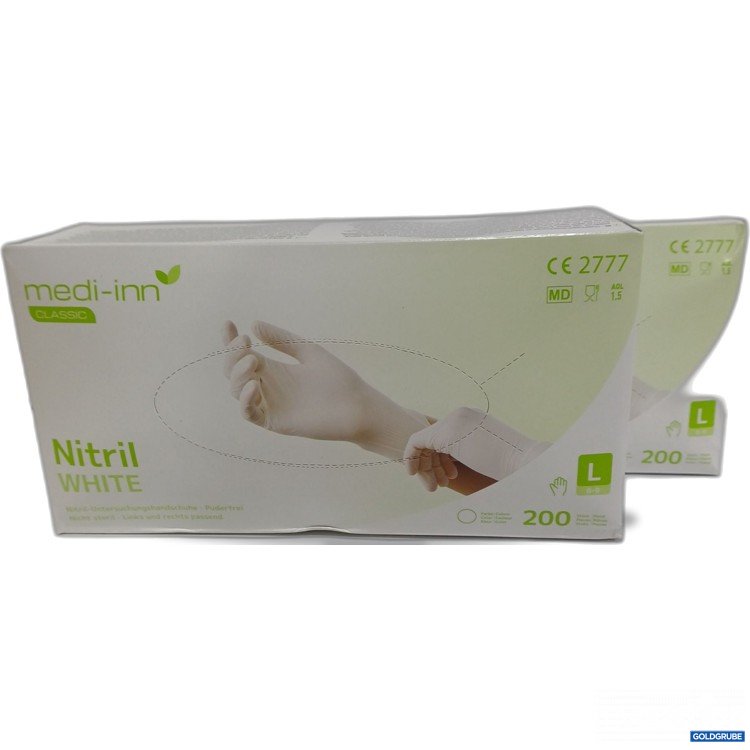 Artikel Nr. 884472: Medi-inn, Nitril Handschuhe, weiß, gr.L, 2 Packungen