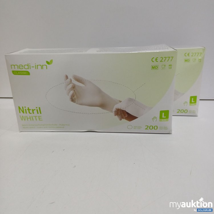 Artikel Nr. 884472: Medi-inn, Nitril Handschuhe, weiß, gr.L, 2 Packungen