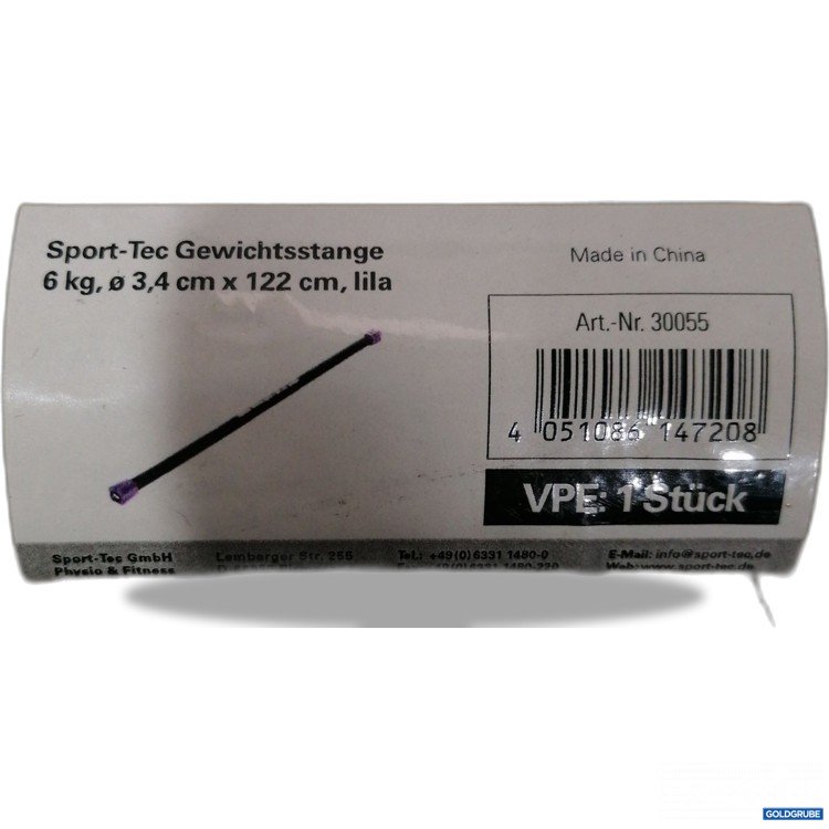 Artikel Nr. 896472: Sport-Tec Gewichtsstange  6kg 3,4cmx122cm lila 30055