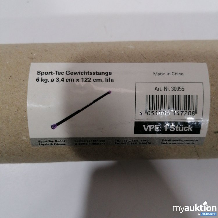 Artikel Nr. 896472: Sport-Tec Gewichtsstange  6kg 3,4cmx122cm lila 30055