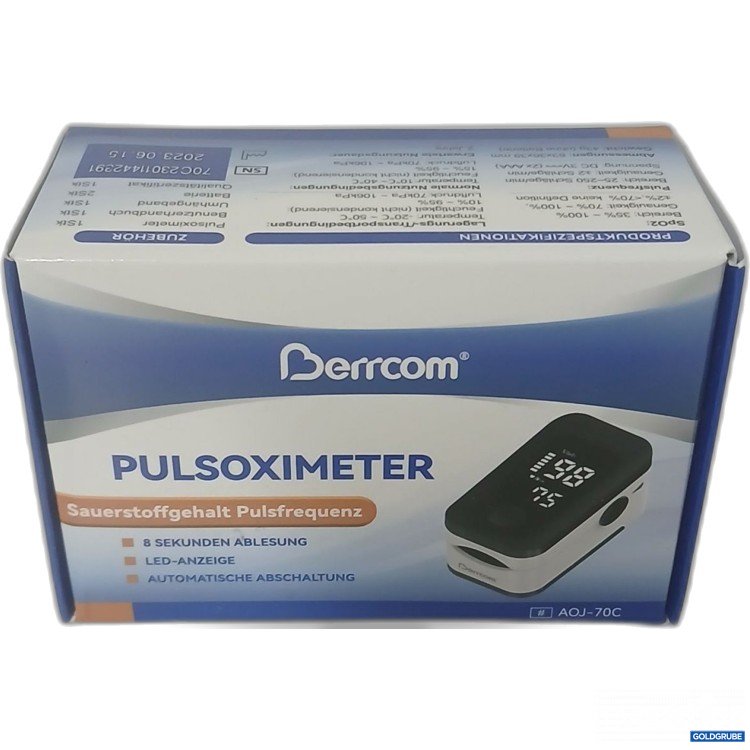 Artikel Nr. 917472 Artikel Nr. 917472: Berrcom Pulsoximeter AOJ-70C