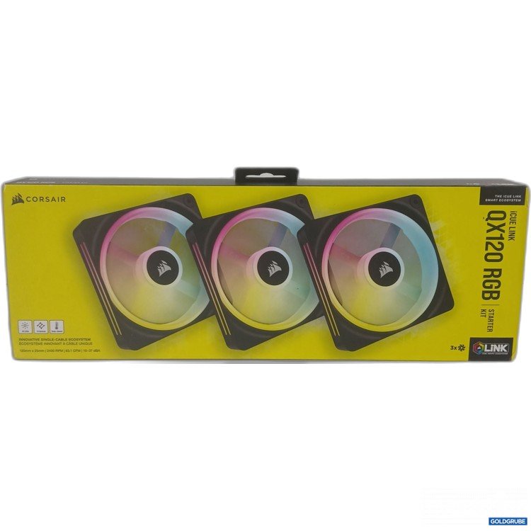 Artikel Nr. 992472: Corsair Innovative Singe Cable Ecosystem 120mm x 25mm QX120 RGB Starter Kit 