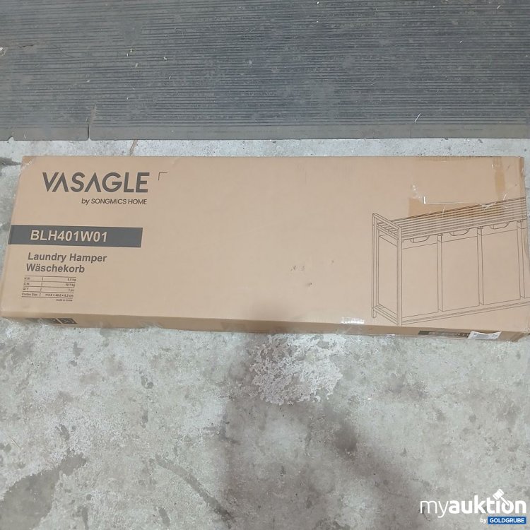 Artikel Nr. 447473: VASAGLE songmics Home Wäschekorb BLH401W01