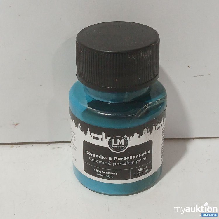 Artikel Nr. 478473: LM kreativ Keramik- & Porzellanfarbe abwaschbar 45ml Türkis Art.-Nr. 1001149