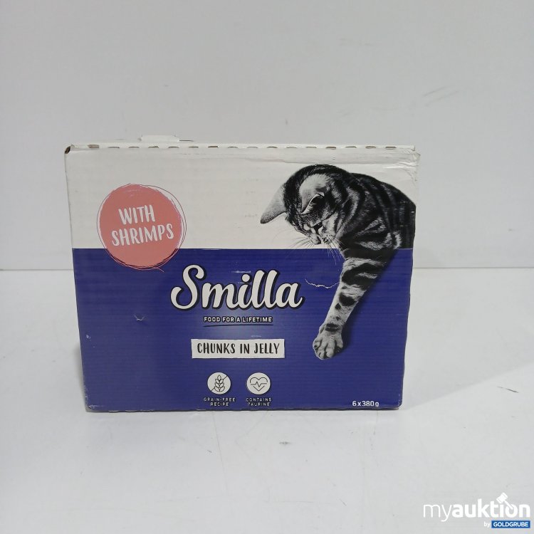 Artikel Nr. 808473 Artikel Nr. 808473: Smilla Katzenfutter with Shrimps chunks in Jelly 6x380g