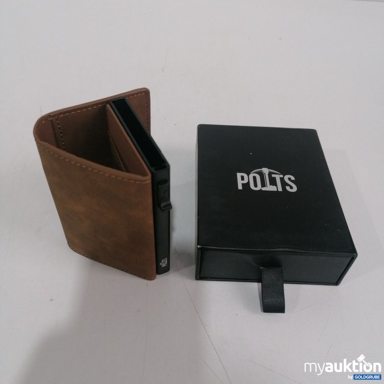 Artikel Nr. 859473: Potts Geldbörse mit Kartenhalterfunktion braun Leder 10x7 cm