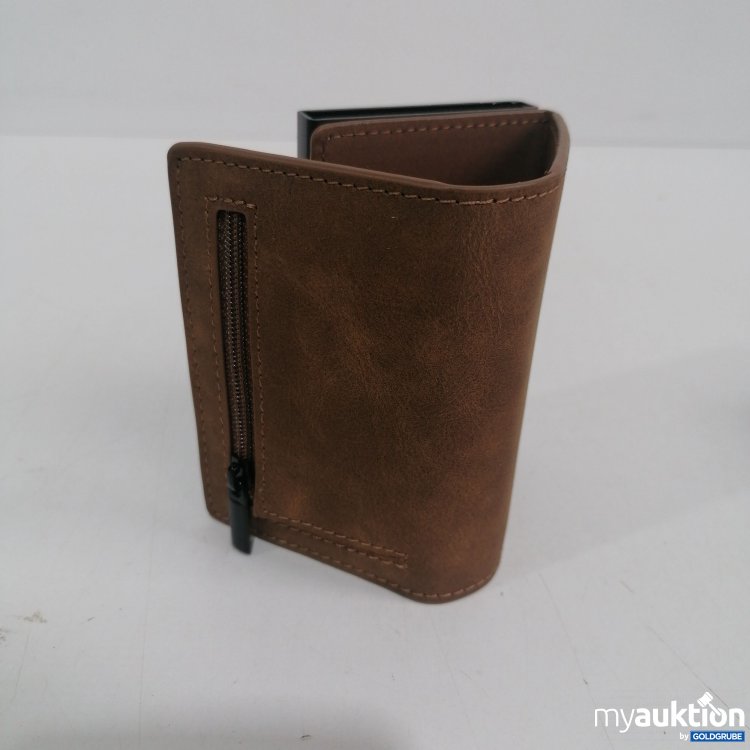 Artikel Nr. 859473: Potts Geldbörse mit Kartenhalterfunktion braun Leder 10x7 cm