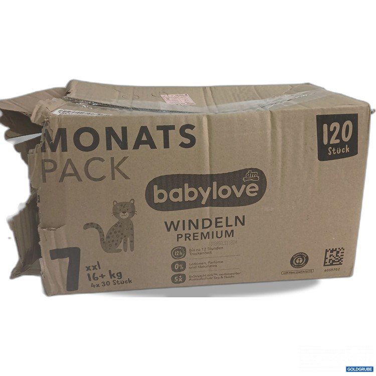 Artikel Nr. 956473: Babylove Windeln Premium 7xxl 16+kg 120Stk 