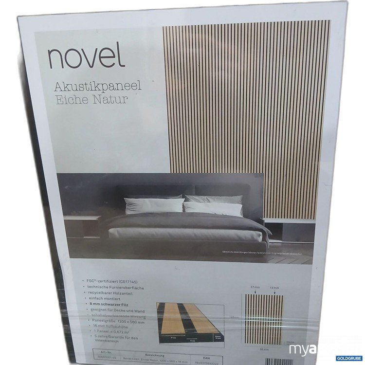 Artikel Nr. 969473 Artikel Nr. 969473: Novel Akustikpaneel Eiche Natur 120x56cm