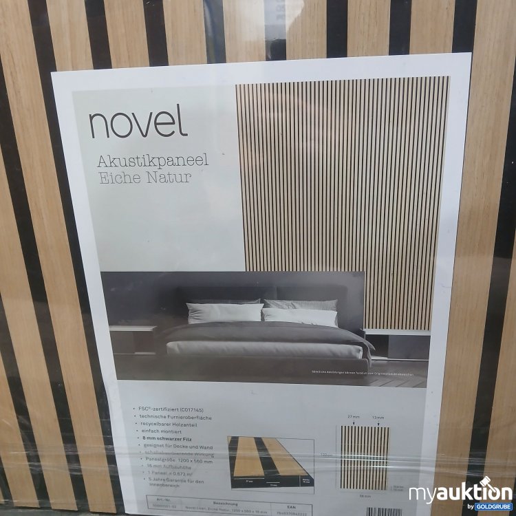 Artikel Nr. 969473 Artikel Nr. 969473: Novel Akustikpaneel Eiche Natur 120x56cm