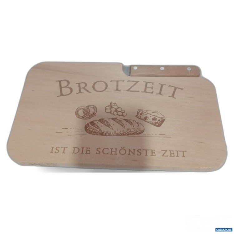 Artikel Nr. 448474 Artikel Nr. 448474: Schneidebrett Holz mit Messer Brotzeit