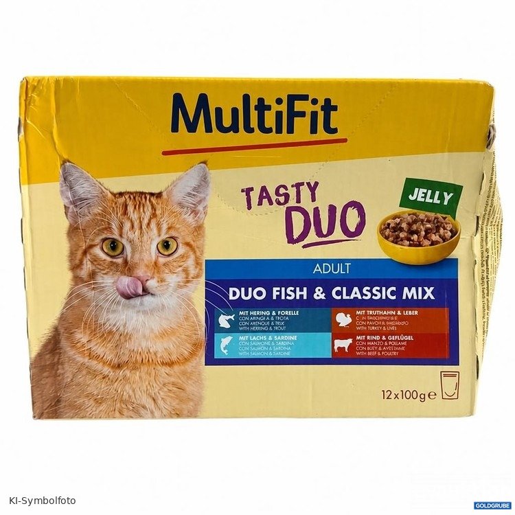 Artikel Nr. 470474: MultiFit Katzenfutter Tasty Duo Fish & Classic Mix 12 x 100 g