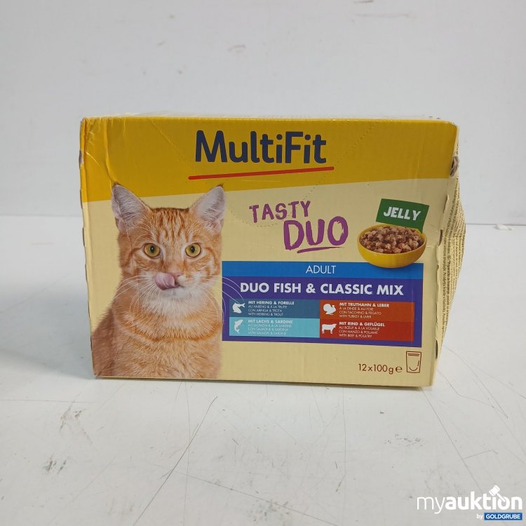 Artikel Nr. 470474: MultiFit Katzenfutter Tasty Duo Fish & Classic Mix 12 x 100 g