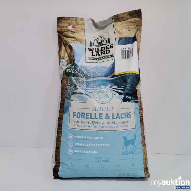 Artikel Nr. 820474 Artikel Nr. 820474: Wildes Land Hundefutter Adult Forelle/Lachs 12 kg