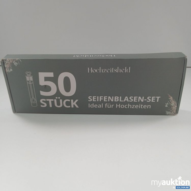 Artikel Nr. 861474: Hochzeitsheld Seifenblasen-Set 50 Stück 