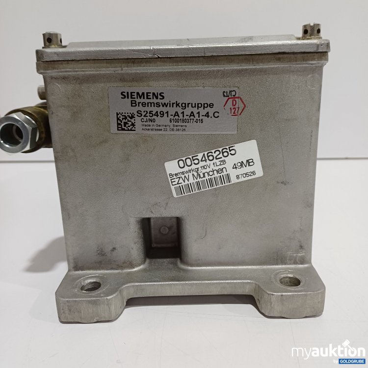 Artikel Nr. 884474 Artikel Nr. 884474: Siemens Bremswirkgruppe S25491 A1-A1-4.C