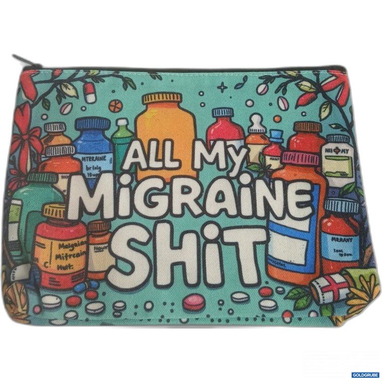 Artikel Nr. 929474 Artikel Nr. 929474: All My Migraine Shit Kosmetiktasche ca. 23x17cm