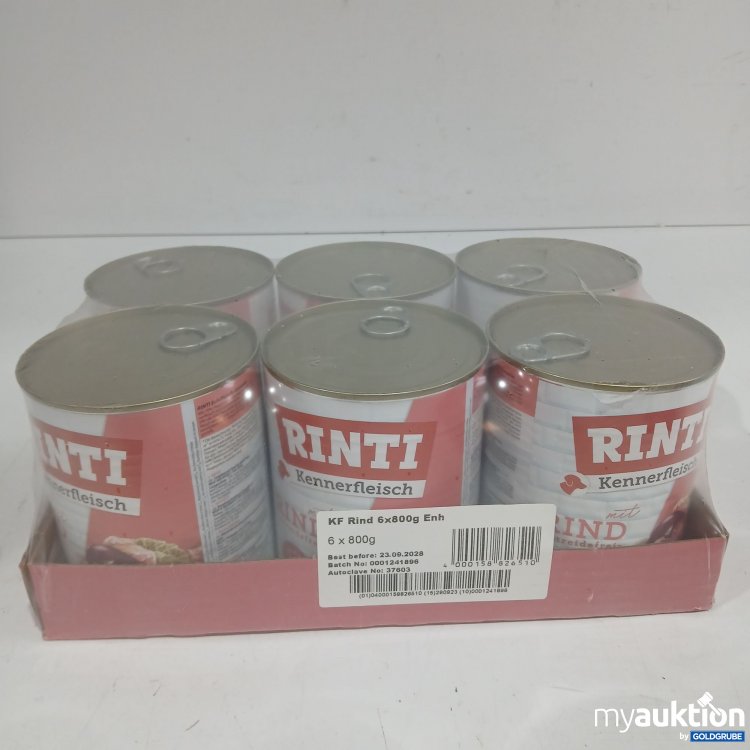 Artikel Nr. 960474: Rinti Kennerfleisch Rind 6x800g 