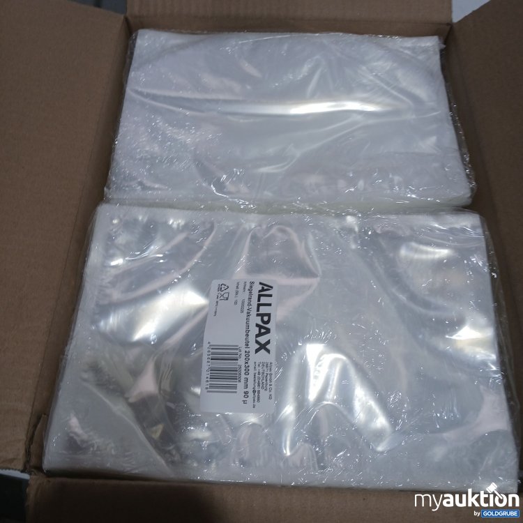 Artikel Nr. 971474 Artikel Nr. 971474: Allpax Siegelrand Vakuumbeutel 10x100stk 200x300mm