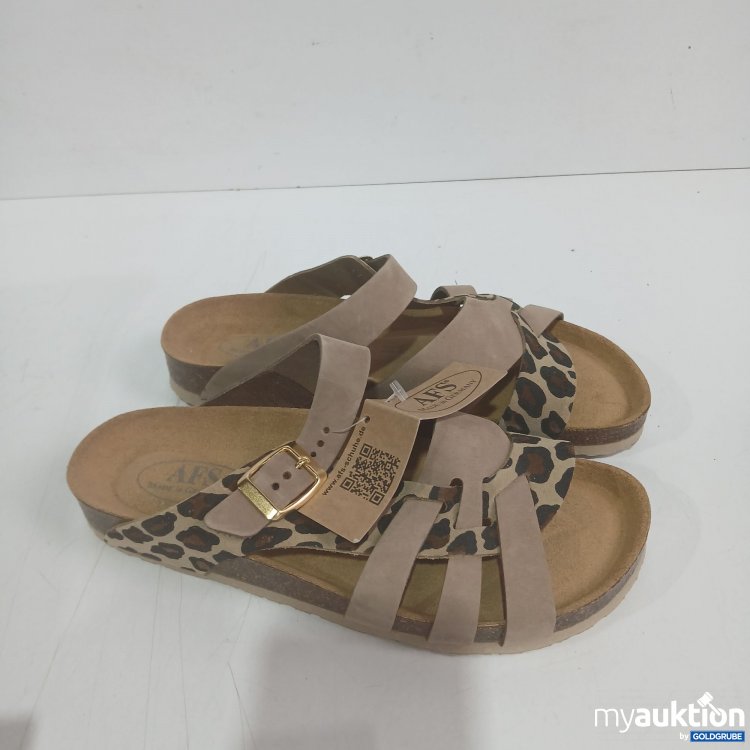 Artikel Nr. 446475: AFS Damen-Pantoletten Farbe Leo-Beige Gr 38