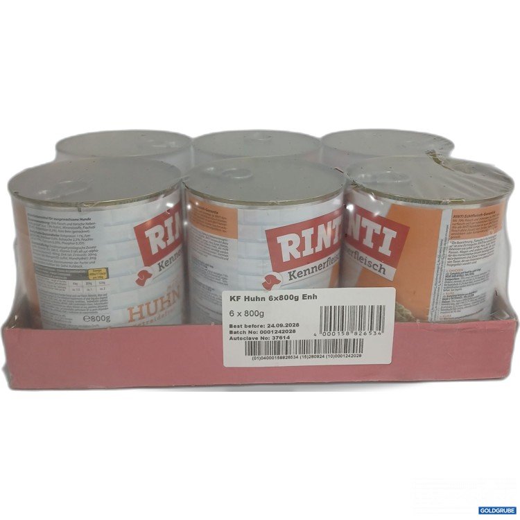 Artikel Nr. 960475: Rinti Kennerfleisch Huhn 6x800g
