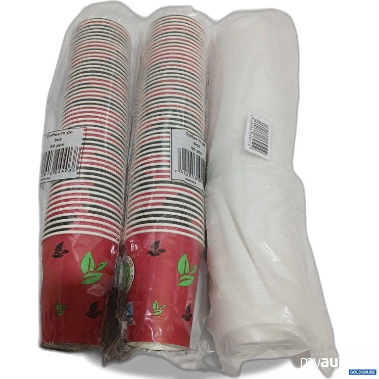 Artikel Nr. 443476: Kaffe to go Becher 2x 50 stk + Deckel 