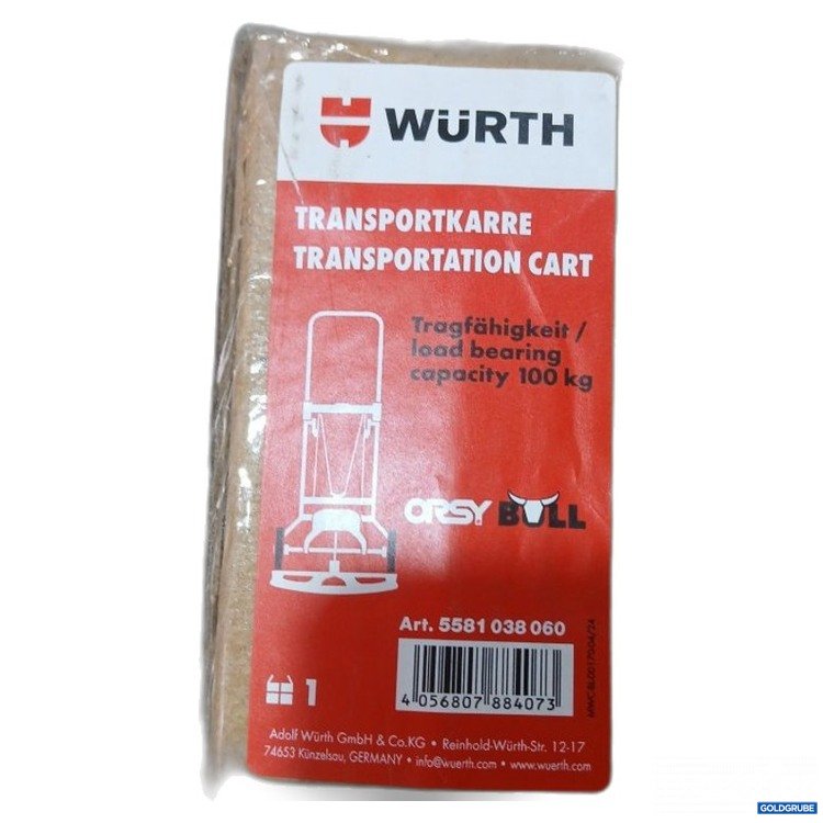 Artikel Nr. 448476 Artikel Nr. 448476: Würth Transportkarre Tragfähigkeit 100 kg 5581 038 060