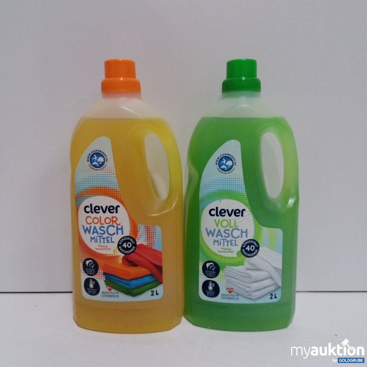 Artikel Nr. 862476: Clever Color und Vollwaschmittel 2x2 L
