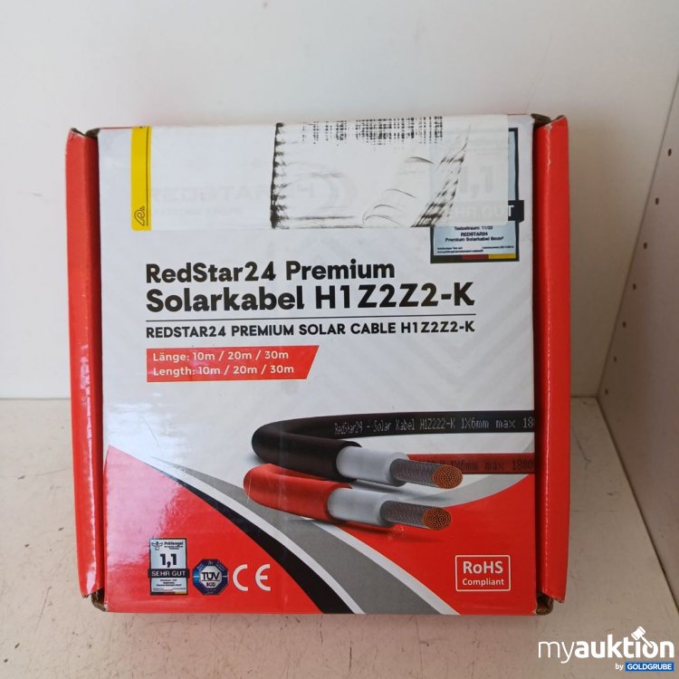 Artikel Nr. 976476: RedStar24 Solarkabel H1Z2Z2-K