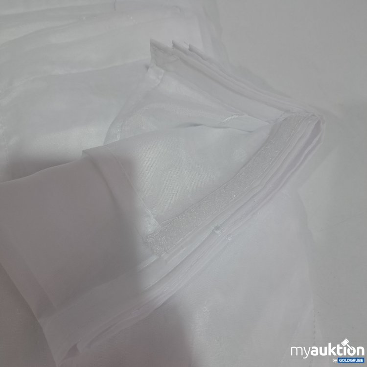 Artikel Nr. 360477 Artikel Nr. 360477: Vorhang 2x mit Schienen mit Klettverschluss 170x56 cm weiß