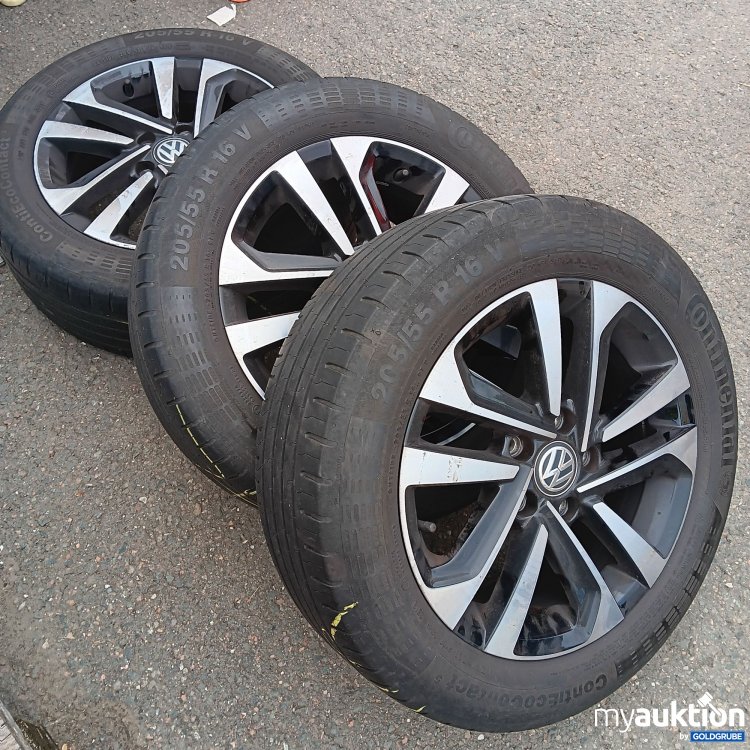 Artikel Nr. 440477 Artikel Nr. 440477: Continental Conti Eco Contact 5 205/55R16V 91V 3 Gummi mit Alufelgen